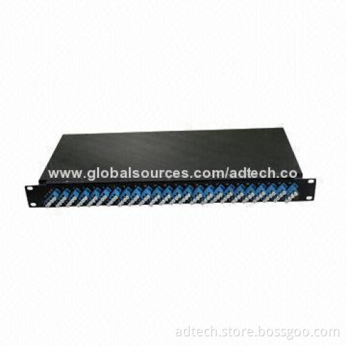 96 LC Ports Patch Panel with 24 LC Quad OM3 and 8 MPO/MTP Adapters